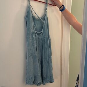 Elegant Blue Mini Dress